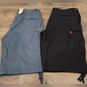Levi's Cargo Skirts in Slate Blue and Black